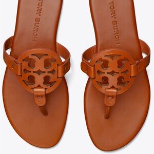 Tory Burch Miller Soft Sandal (Bourbon Miele Color)